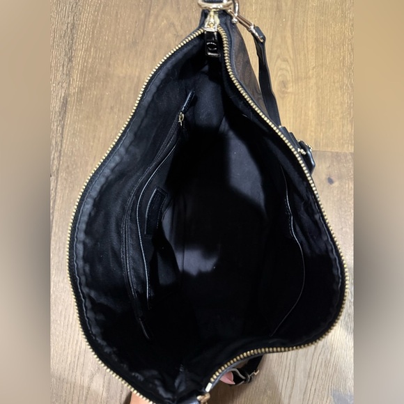 Coach F34614 Peyton Brown Signature Pleated Tote Satchel Handbag Purse - Picture 11 of 12